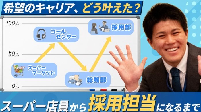 【キャリア年表】やりたい仕事は、どうすれば叶う？ スーパー店員から採用担当へ